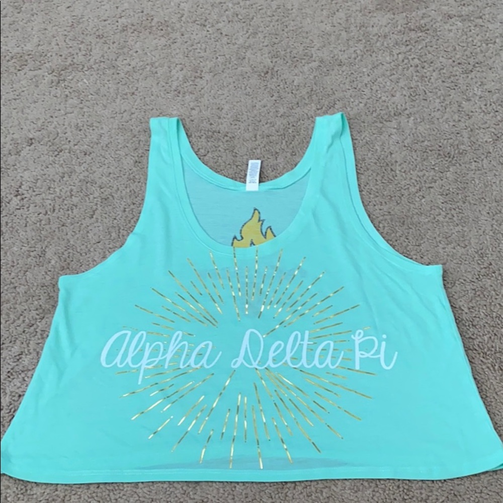 Alpha Delta Pi Cropped Tank Top